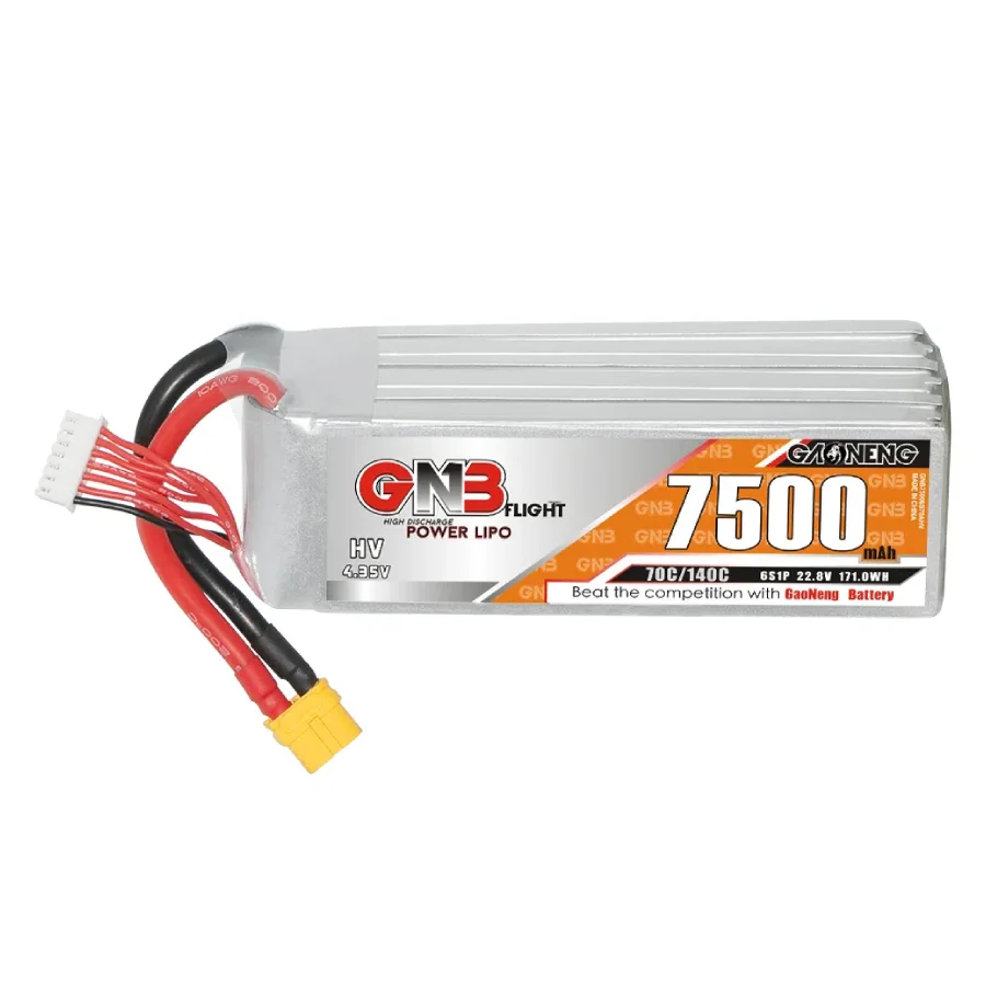 Аккумулятор LiPo GNB 6S 7500 мАч HV 70C